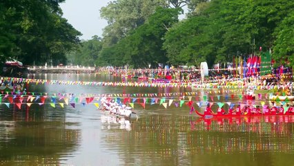 Wow ! The boat racing in the water festival at Siem Reap day 2#3 (2017) ការប្រណាំងទូកងខេត្តសៀមរាប