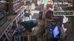 Man dropping into store from ceiling, stealing cigarettes