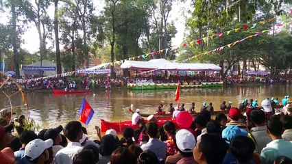 Wow ! The boat racing in the water festival at Siem Reap day 2#5 (2017) ការប្រណាំងទូកងខេត្តសៀមរាប