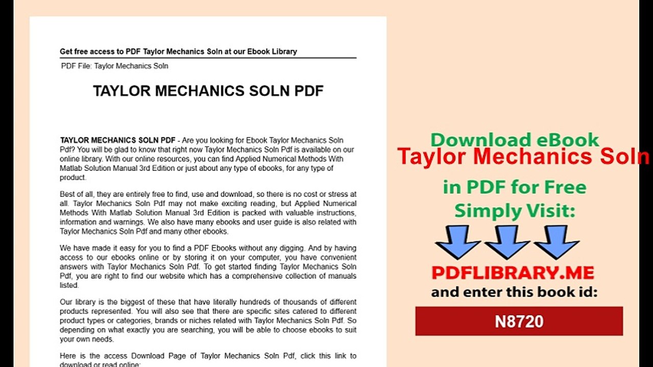 Taylor Mechanics Soln