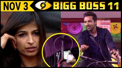 Puneesh Pees In His Pants, Follows Priyanka Jagga Bigg Boss 11 Nov 3rd | Day 33 Full Episode Update
