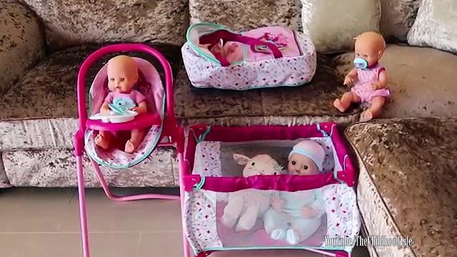 Baby Dolls Nursery Center Highchair Playpen Pram Stroller Baby Annabell Baby Born Lil cutesies