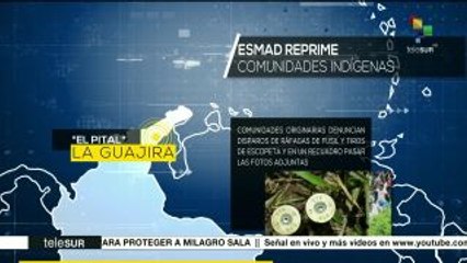 Colombia: FARC denuncia represión del ESMAD en la Guajira