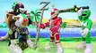 Power Rangers Giant Dragonzord Fights Giant Lord Zedd and Giant Green Power Ranger with Rita Repulsa