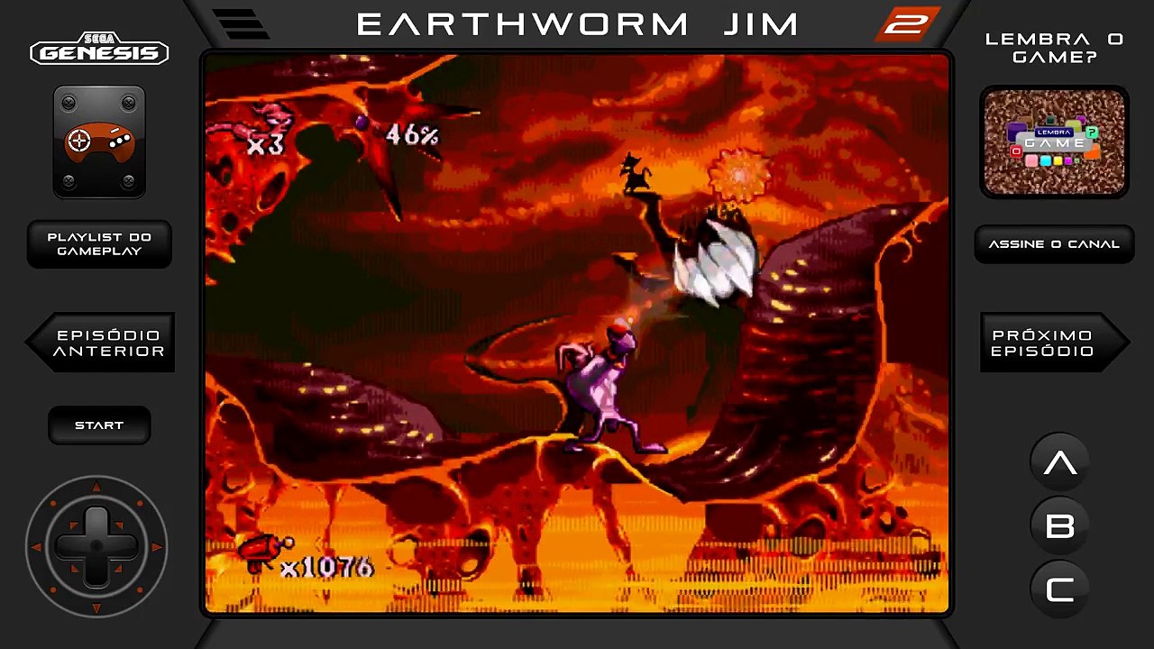Earthworm Jim #2 - Psicopata do queijo - Gameplay Mega Drive