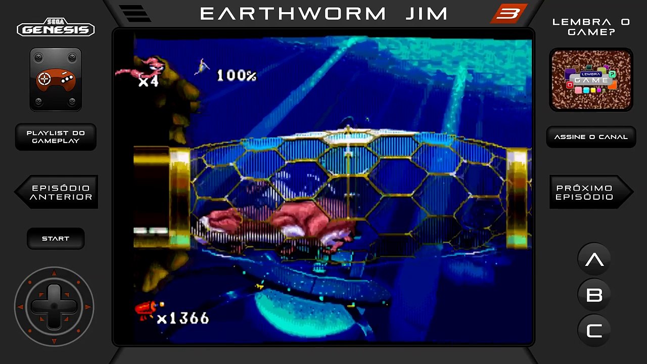 Earthworm Jim #3 - Pinball com Submarino - Gameplay Mega Drive