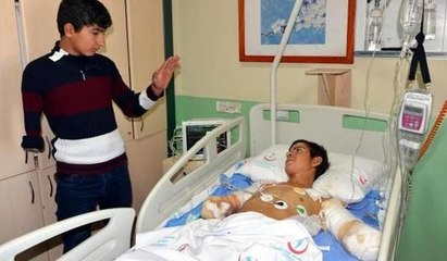 Elleri kesilen çobana anlamlı ziyaret