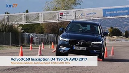 Volvo XC60 2017 - Maniobra de esquiva (moose test) y eslalon  km77.com