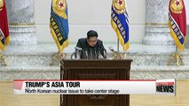 Trump to talk trade and North Korea during his first Asia trip