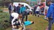 Sporcuları taşıyan midibüs kaza yaptı