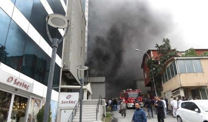 Maltepe'de oto servisinde yangın