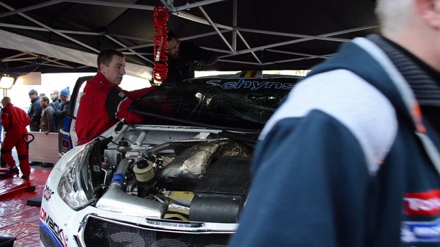 Rallye du Condorz: changement de pare-brise pour De Cecco