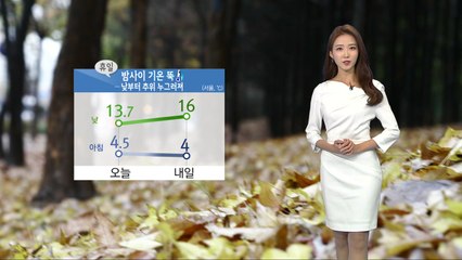 [날씨] 내일 아침까지 가을 추위...밤사이 내륙 서리 / YTN