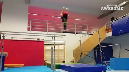 TOP FIVE - Stuntman Training _ Breakdancing & Tennis Freestyle _ PEOPLE ARE AWESOME 2016 | Daily Funny | Funny Video | Funny Clip | Funny Animals