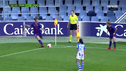 1-0 Patricia Guijarro Goal Spain  Women Superliga - 04.11.2017 FC Barcelona (W) 1-0 SC Huelva (W)