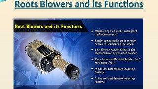 Roots Blowers and its Functions