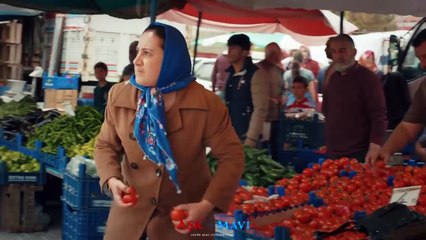 Aşk ve Mavi 25.Bölüm - Hasibe ve Birgül pazar yerinde kavga ediyor!