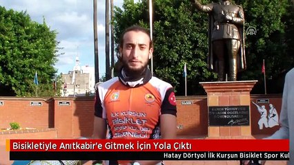 Bisikletiyle Anıtkabir'e Gitmek İçin Yola Çıktı