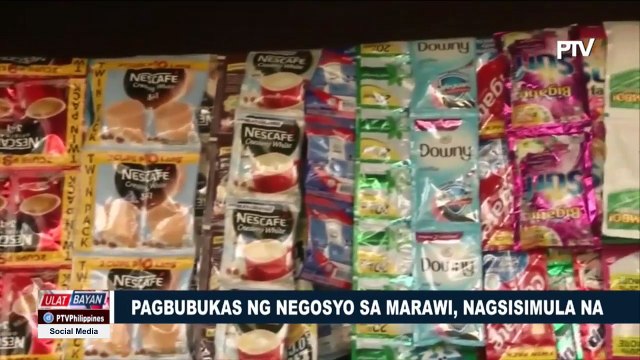 Pagbubukas ng negosyo sa Marawi, nagsisimula na