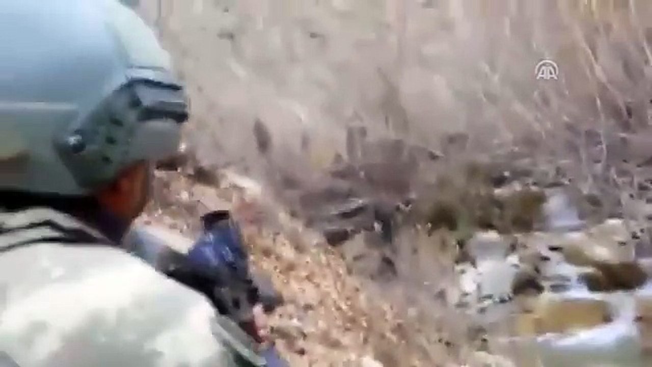 Tunceli'de yürütülen operasyonda yaralanan ve gri listede olan teröristin teslim olma anları