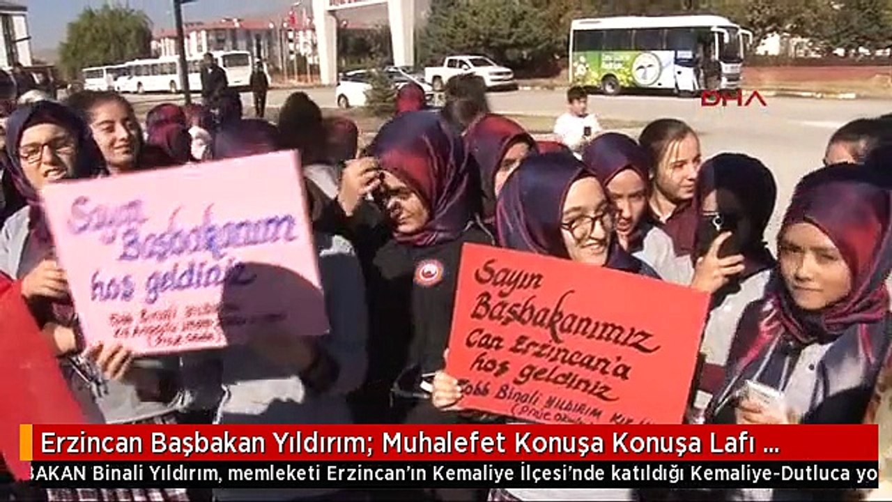 Erzincan Başbakan Yıldırım: Muhalefet Konuşa Konuşa Lafı Zurnaya Çevirdi