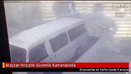 Araçtan Hırsızlık Güvenlik Kamerasında