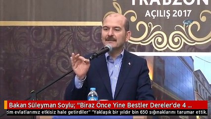 Bakan Süleyman Soylu: "Biraz Önce Yine Bestler Dereler'de 4 Teröristi Daha Bizim Evlatlarımız...