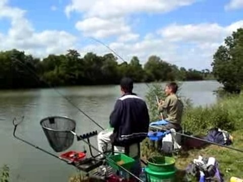 Pêche Loir Seiches travail de la canne