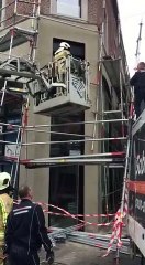 Charleroi: l'intervention des pompiers