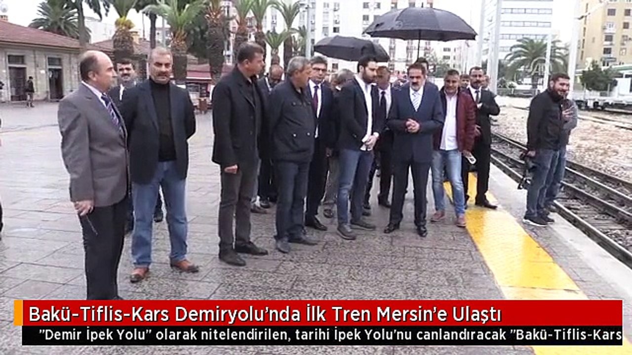 Bakü-Tiflis-Kars Demiryolu'nda İlk Tren Mersin'e Ulaştı