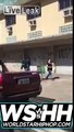 White Dude Beating Up A Black Girl Gets A Reality Check When 3 Guys Step In!