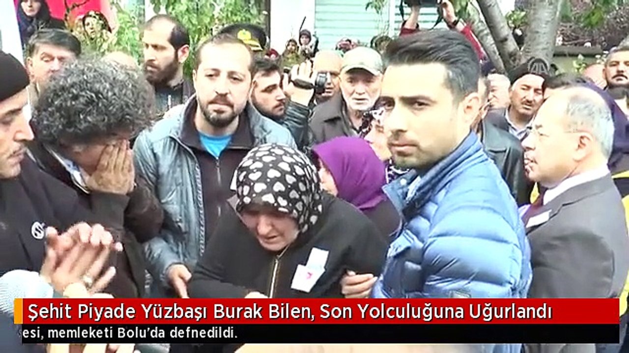 Şehit Piyade Yüzbaşı Burak Bilen, Son Yolculuğuna Uğurlandı