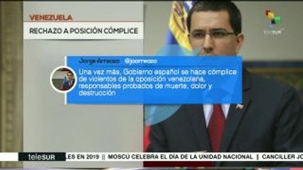 Venezuela rechaza nueva intromisión del Gobierno español