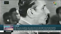 Chile:revelan quema de archivos secretos durante dictadura de Pinochet