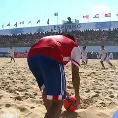 souhaite des buts incroyables de football de plage était le meilleur