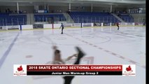 2018 Skate Ontario Sectional Qualifying - Junior Men Short Program - Group 2