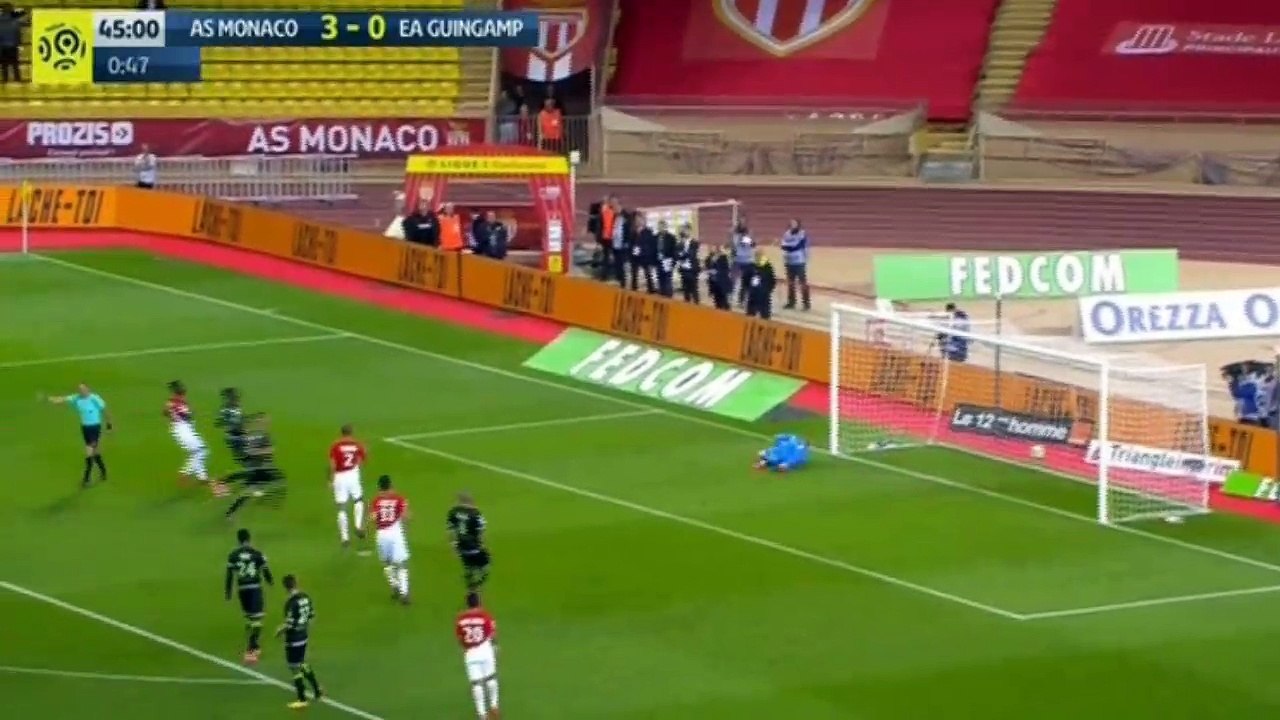 Fabinho (Penalty) Goal HD - AS Monaco 4 - 0 Guingamp - 04.11.2017 (Full Replay)