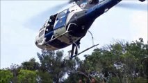 Helicóptero da PM ajuda a localizar bandidos no Morro do Moreno