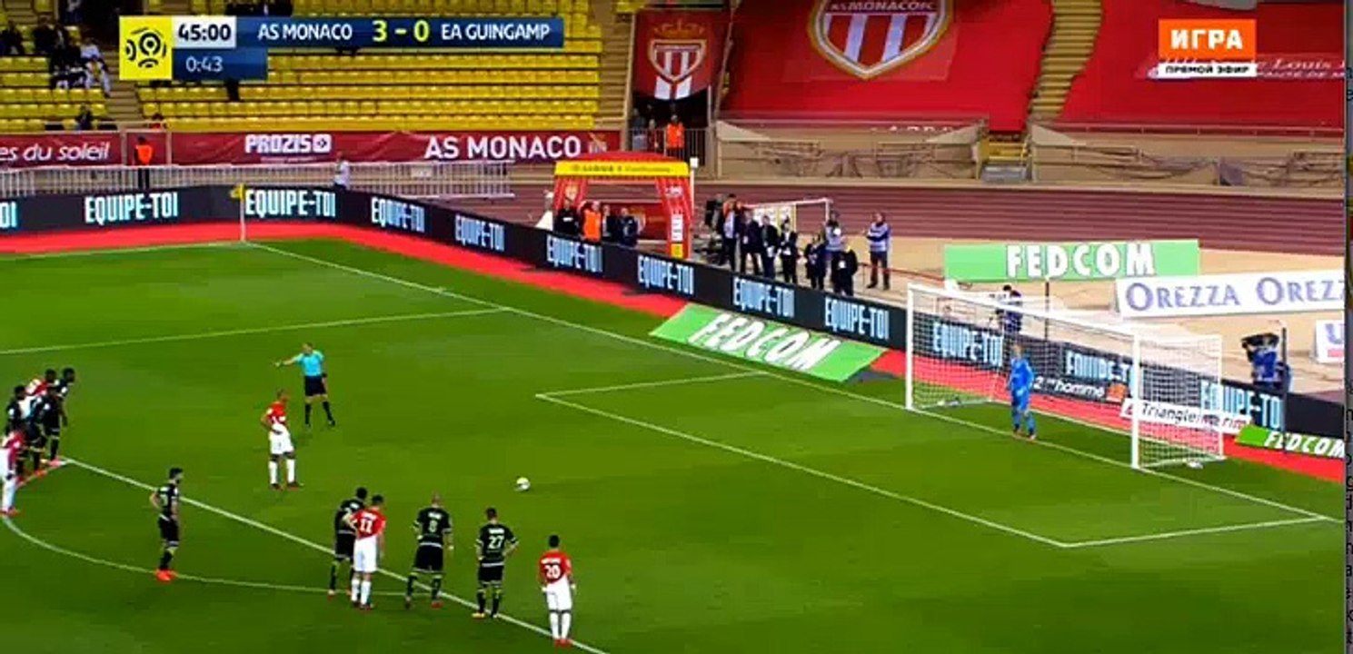 Fabinho (Penalty) Goal HD - Monaco	4-0	Guingamp 04.11.2017