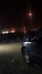 لحظة تصدى الدفاع السعودى لصاروخ بالستيى أطلقه حوثيون شرق الرياض