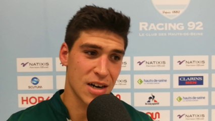 Thibault Daubagna après Racing 92 - Section Paloise (23-20) : "On craque à la fin"