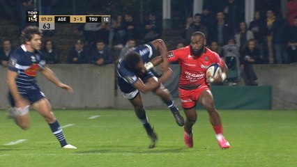 Top 14 - L'essai de Chris Ashton après un incroyable travail de Radradra