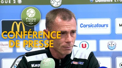 Conférence de presse Tours FC - FBBP 01 (3-2) :  (TOURS) - Hervé DELLA MAGGIORE (BBP) - 2017/2018