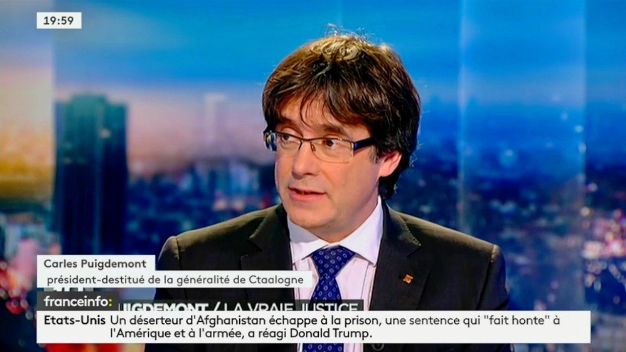Interview du 3 novembre de Carles Puigdemont, Président "destitué" de la Généralité de Catalogne, à la RTBF (extrait)
