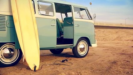 This is a Fully Solar Powered Electric VW Bus