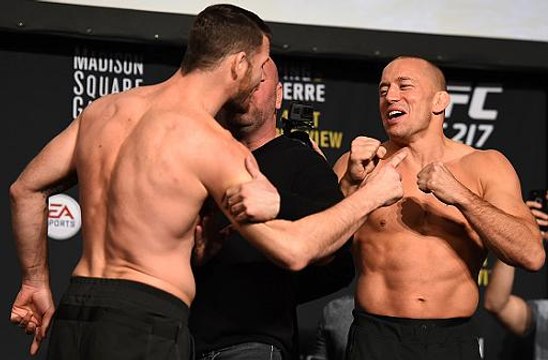 UFC 217: Weigh-in Faceoffs