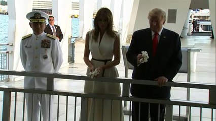 Trump presta homenagem em Pearl Harbor