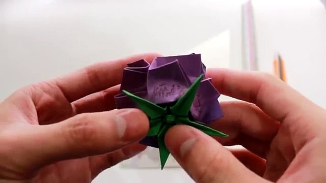 Part1/3 : How to fold Naomiki Sato Origami Rose (Pentagon Rose) 佐藤直幹 摺紙玫瑰教學