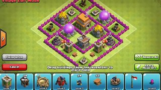 Clash of Clans - Town Hall 6 Defense (CoC TH6 Trophy Base Layout Defense Strategy)