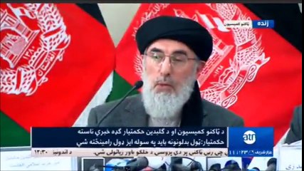 حکمتیار د ملی رادیو تلویزیون د خبریال کوټوال په ځواب کی او له دموکراسی تعبیر